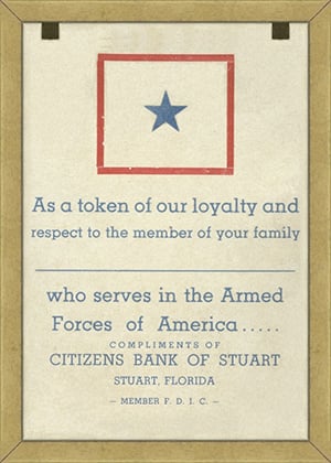  back of token provided by Citizen Bank